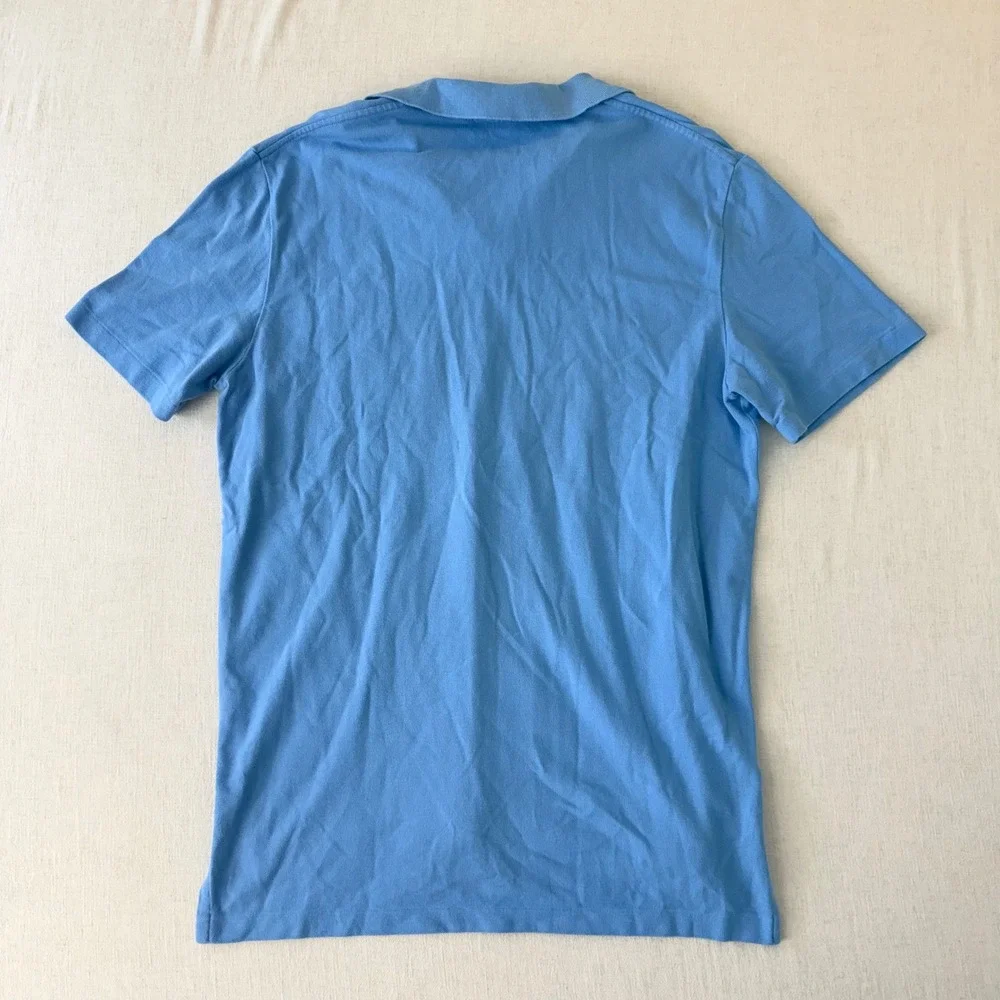 Polo Ralph Lauren Polo Shirt Mens Large Blue Short Sleeve Pocket Pique Cotton